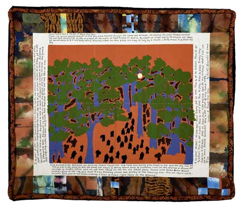 FAITH RINGGOLD (1934 - ) Coming to Jones Road: Under a Blood Red Sky.